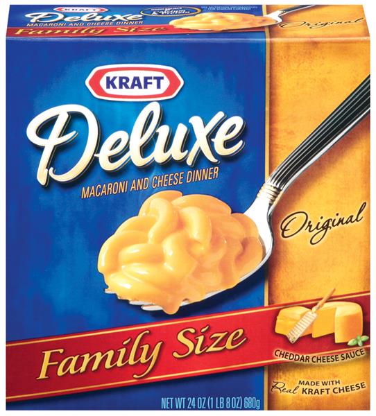 Kraft Deluxe Original Cheddar Family Size Macaroni ...